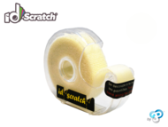 Scratch tape, ID-SCRATCH, dispenser box, 2,0 m, Beige White